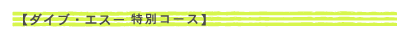 ダイブ・エスー特別コース